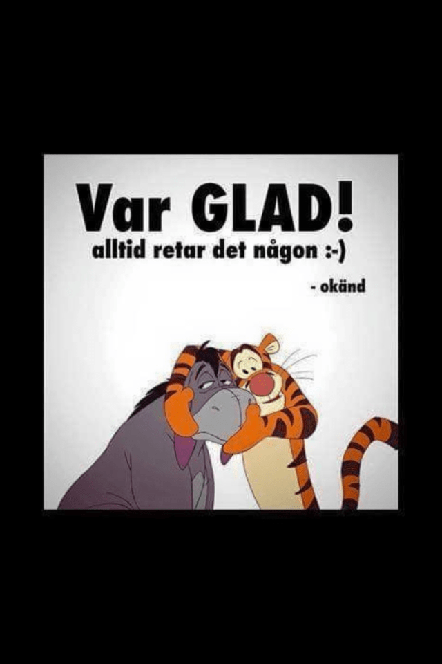 Var glad!