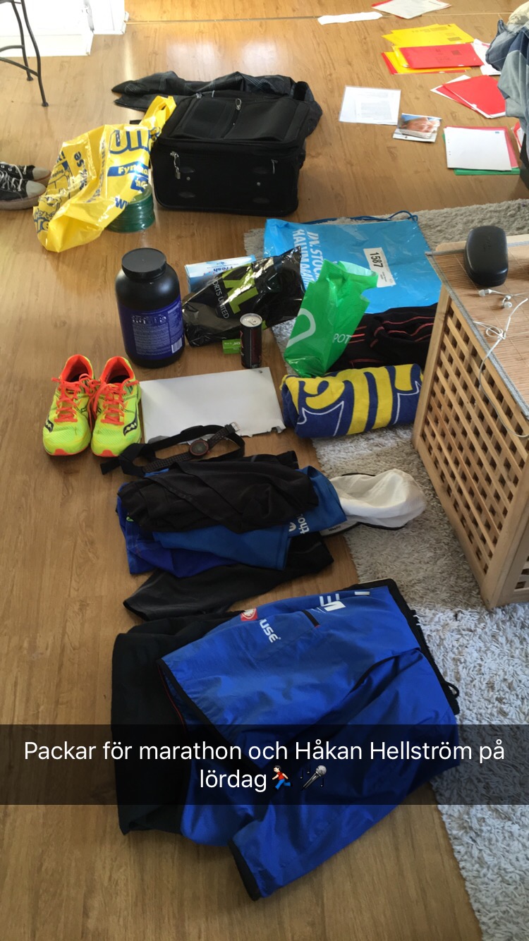 Packat inför Marathon och Håkan&nbsp;Hellström
