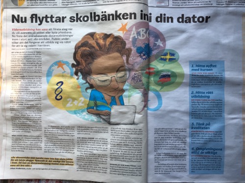 Nu flyttar skolbänken in i din dator. 