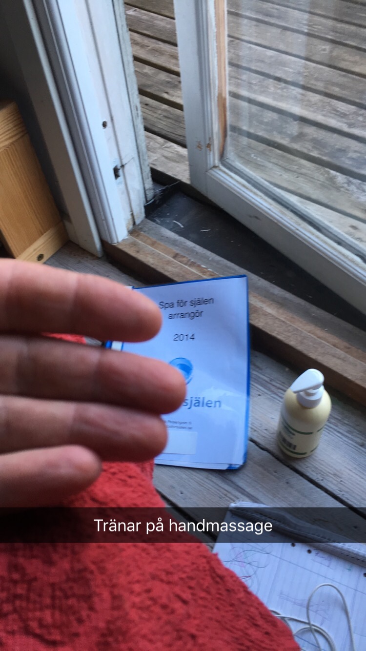 Tränat på handmassage