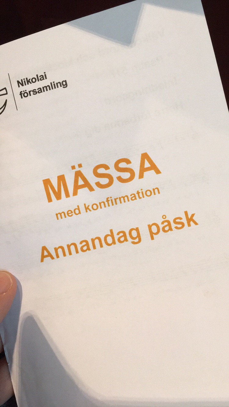 Vacker konfirmation.