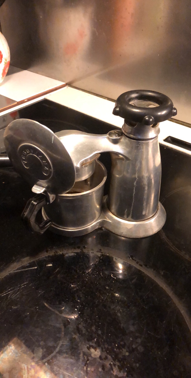 En äkta espressobryggare
